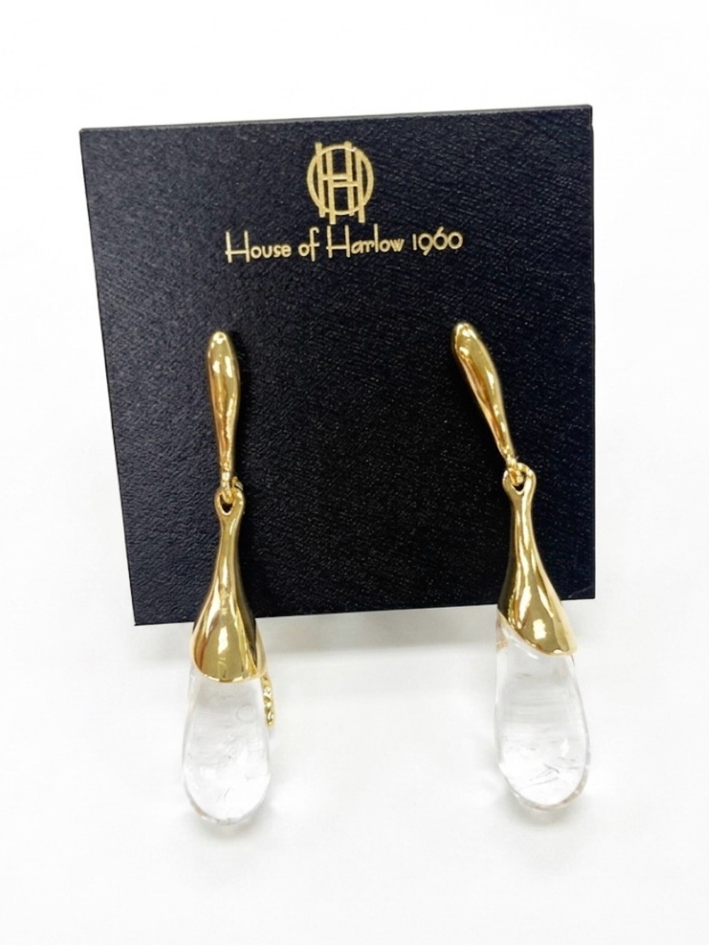 NWT ⚜️💎⚜️ House of Harlow 1960 Gorgeous Glass Dangle Earrings